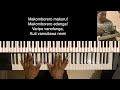 Mwari Muri Zuva redu Instrumental F#(Shona Hymn), piano tutorial and lyric video