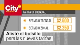 Aumenta el precio de los pasajes en TransMilenio y del SITP | CityTv