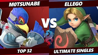 Kowloon Kagaribi - M0tsunabE (Falco) Vs. ElleGo (Young Link) Smash Ultimate - SSBU