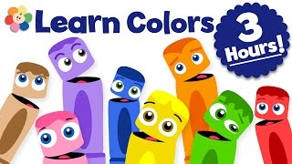 Learn Colors for Kids | Color Learning Videos for Kids | 3 Hour Color Crew Compilation | BabyFirst