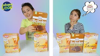 Twin Telepathy Cake Challenge! Schwester vs. Bruder | Telepathie Kuchen Zwillinge | Johann Loop