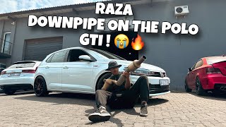 The VW Polo GTI Gets A RAZA Auto Custom DownPipe!!! 🔥 & SAD Update On The BAGGED BMW E30 😭💔