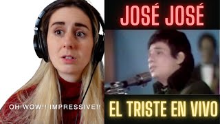 Singers First Reaction José José El Triste en vivo - José José El Triste en vivo Reaction