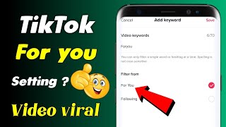 TikTok For you setting | Content preferences setting in TikTok | how to viral TikTok video's