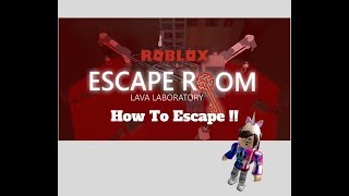 roblox escape room lab