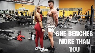 LIFT WITH GF | SHE BENCHES MORE THAN YOU