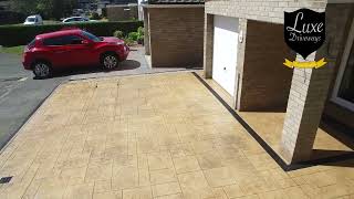 Grand Ashlar with Sandstone Buff colour, patterned imprinted concrete.