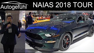 NAIAS Detroit Motor Show 2018 highlights REVIEW TOUR with Ford Mustang Bullitt - Autogefühl