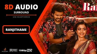 Ranjithame - Varisu 8D Song (Tamil) | Thalapathy Vijay | Rashmika | Vamshi Paidipally | Thaman S