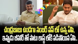 చంద్రబాబు ఉండగా నంబర్ వన్ లో ఉన్న ఏపి, ఇప్పుడు బీహార్ తో పాటు లాస్ట్ లోకి పడిపోయిన ఏపి| Startup Rank