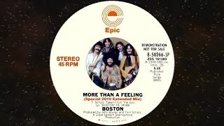Boston "More Than A Feeling" New 2019 Extended Mix