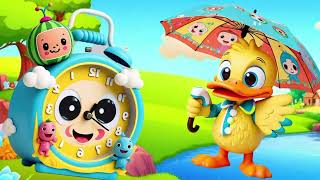 hickory dickory dock duck | Animal Cartoons | songs for childrens | #280 | Coco Finger Rhymes