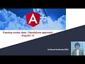 Passing routes data | Standalone Approach | Angular 15