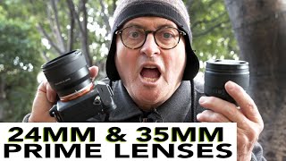 WHY Shoot with PRIME Lenses?! NEW Tamron 24mm and 35mm 2.8 PRIME LENSES!