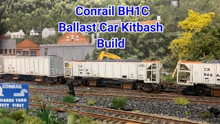 Conrail BH1C HO Scale Ballast Car Kitbash Build