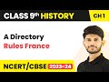 Class 9 History Chapter 1 | A Directory Rules France - The French Revolution 2023-24