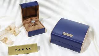 Yadao Factory | Blue jewelry boxes | Spray painted jewelry box | Jewelry Packaging Manufacturer