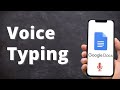 How to use Voice Typing in Google Docs App?
