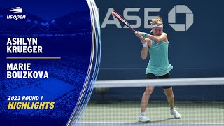 Ashlyn Krueger vs. Marie Bouzkova Highlights | 2023 US Open Round 1