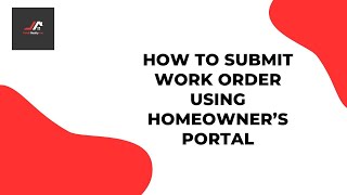 Learn How to Submit a Work Order | Step-by-Step Tutorial