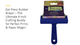 Gel Press Rubber Brayer – The Ultimate 4-Inch Crafting Buddy for Perfect Prints \u0026 Paper Magic!