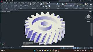 CARA MEMBUAT RODA GIGI MIRING -- AUTOCAD 2021