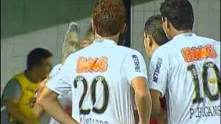 Neymar faz gol põe máscara e é expulso ! Santos 3 x 2 Colo Colo Libertadores 2011 06/04/2011