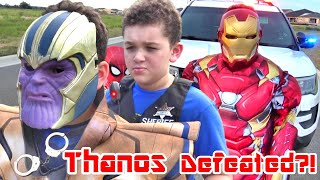 Impossible THANOS ARREST by COPS and SUPERHEROES! BEST CAR CHASE DEFEAT...