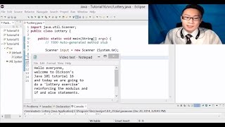Dickson's Java101 Tutorial 16 - Lottery