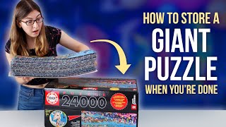 What I did with my 24,000 piece puzzle after I finished it