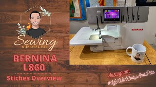 Detailed Bernina L860 overlocker / Serger Stitches