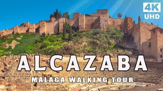 Alcazaba Fortress, Malaga Spain | 4K UHD Walking Tour