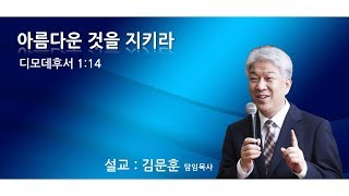 20200216 포도원교회 김문훈목사 디모데후서 1장 14절 아름다운 것을 지키라