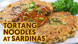 Tortang Noodles at Sardinas