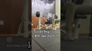 Bench Press 115kg 8th Jan 2025 #the #elephant #benchpress #strongbody #strongmindset #strongman