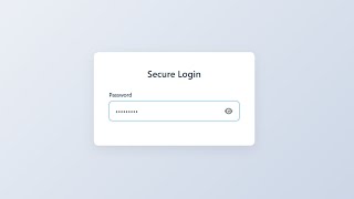 🔒 Create a Password Visibility Toggle using HTML, CSS, and JavaScript