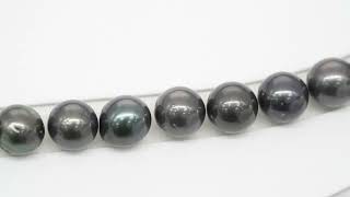 38pcs Dark 11-12mm - SR/NR AA/A Quality Tahitian Pearl Necklace NL1631 THMIX3