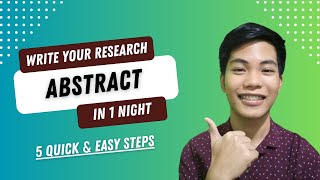 How to Write RESEARCH ABSTRACT | Thesis Secret Tricks