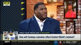 ESPN GET UP | Damien Woody DEBATE: How will Cowboys schedule affect Ezekiel Elliott's holdout?