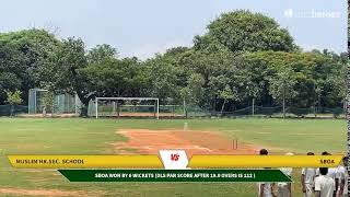 Live Cricket Match | SBOA vs Muslim Hr.Sec. School | 23-Aug-23 10:06 AM | Agarwal Vidhyala  and Juni