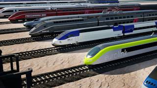 Fastest Trains in the World | Real Scale Speed Comparison