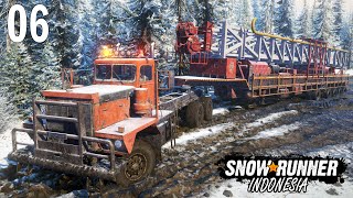 SNOWRUNNER - Part 6 - BRINGING HEAVY TRANSPORTATION THROUGH MUD | SNOWRUNNER INDONESIA