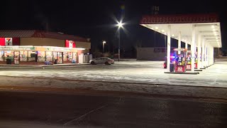 Person hospitalized after being run over by pickup truck at SW OKC gas station