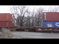 2 fast csx trains meet at rr crossing