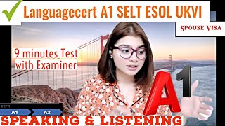 LanguageCert International ESOL SELT A1 Speaking & Listening|| Life in the UK Test || 9 mins Test