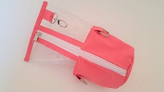 Tutorial: How to Make Transparent Standing Pencil Case/ Zipper Pouch/Pencil Pouch