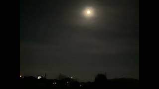 春の夜　満月　カエルの合唱　田舎の夜　　　５分のリラックス