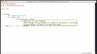 Python 3 Tutorial - Search with Regular Expressions