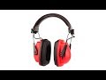 Honeywell Stereo Hearing Protector Earmuffs with 3.5mm Input - Black/Red (RWS-53011)