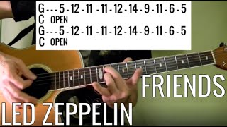 Friends - Led Zeppelin - Guitar Lesson WITH TABS